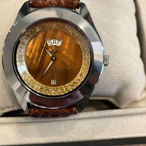Android/Aragon mother of pearl/gold/diamond mens limited edition watch